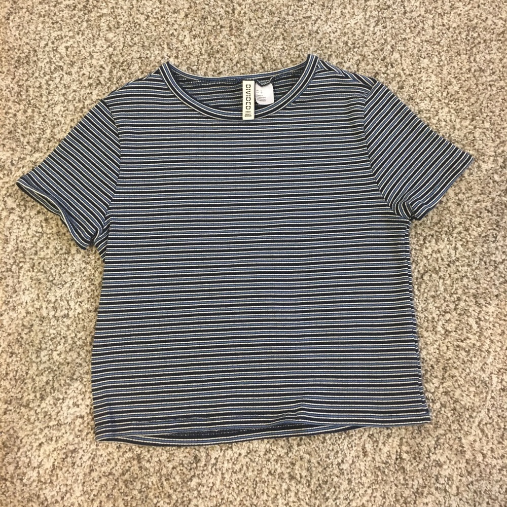 Blue and Black H&M Top